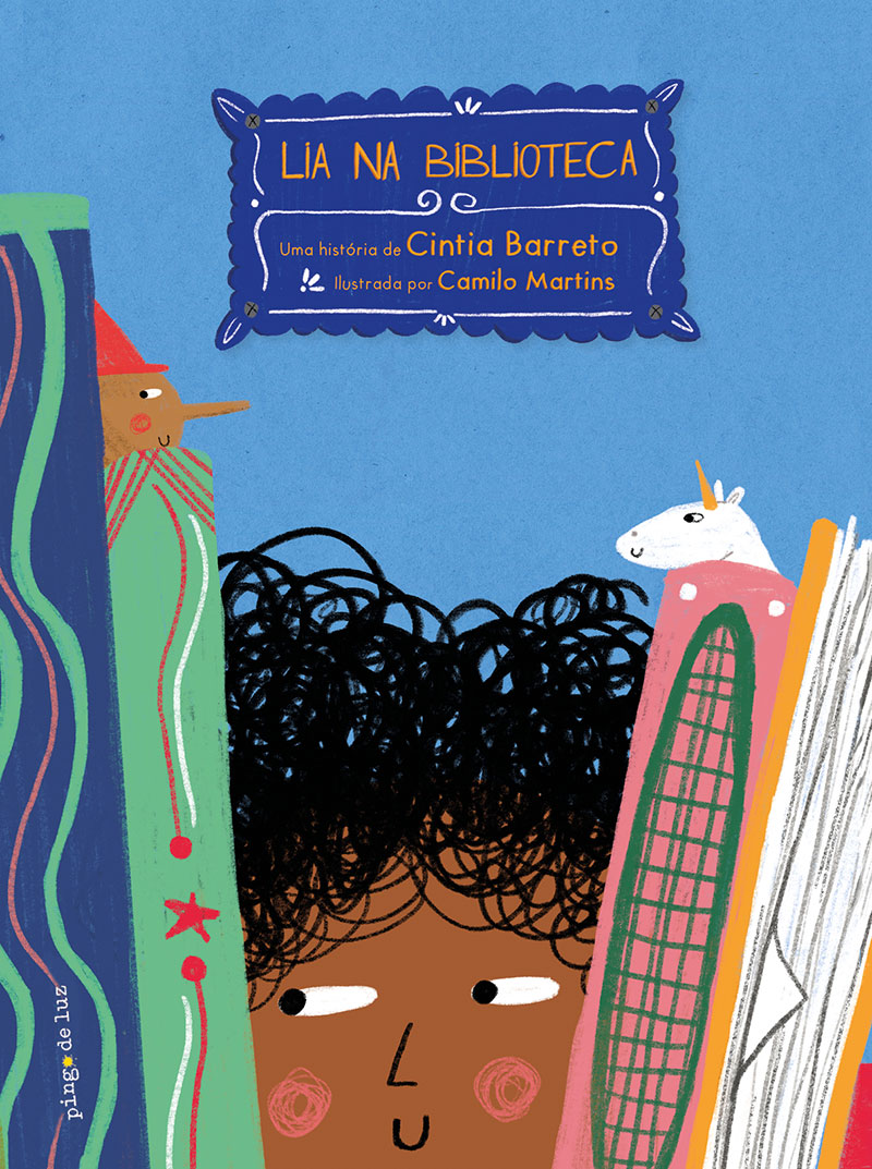 Capa e Link do livro "Lia na biblioteca"