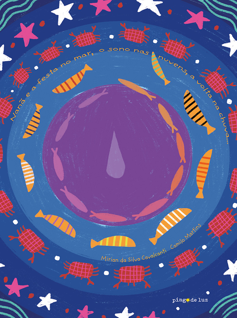 Capa e Link do livro "Nanã e a festa no mar, o sono nas nuvens, a volta na chuva..."